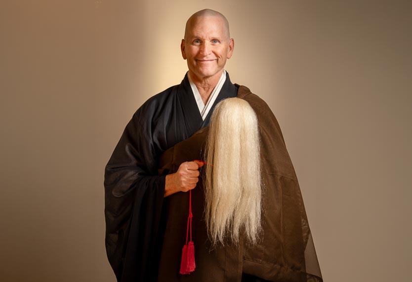 Sitting cushions in the Chapel Hill Zen Center zendo